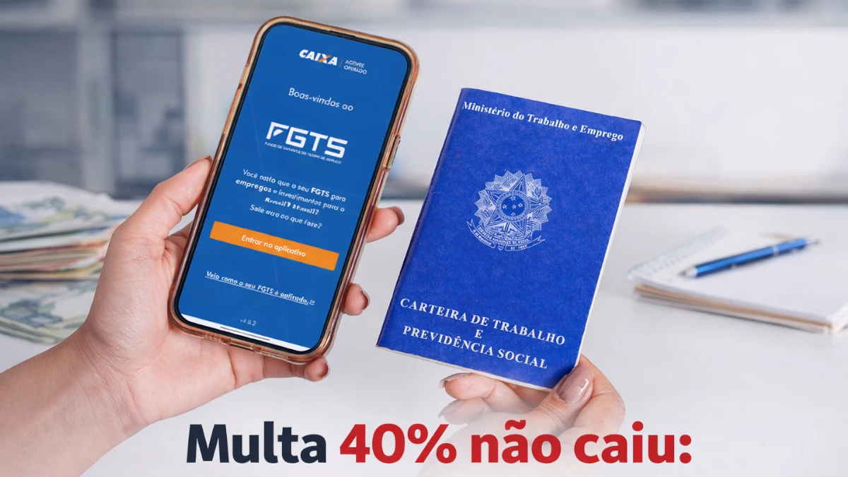 Multa 40% não caiu: o que fazer quando o FGTS não é depositado